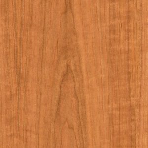 Photo of wood-textured, realistic-looking, red-orange-colored wood sheet veneer.