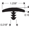 4245 1&1/4 Stella Blue T-mold - Image 2