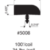 5008 1&1/4 HW Greytone Square Edge T-mold - Image 2